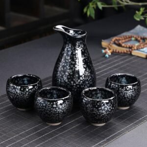 Cells-Sake-Set-Jian-Zhan-Tenmokus-Cup-1.jpg 细胞清酒设置